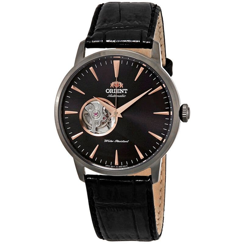 Orient Open Heart Black Dial