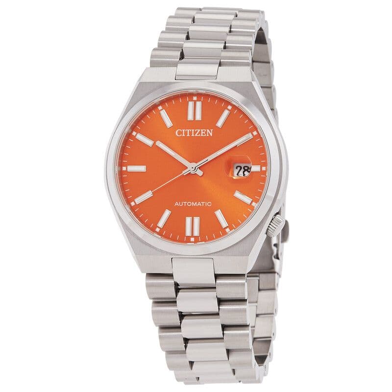 Citizen Tsuyosa Automatic Orange Dial Slim