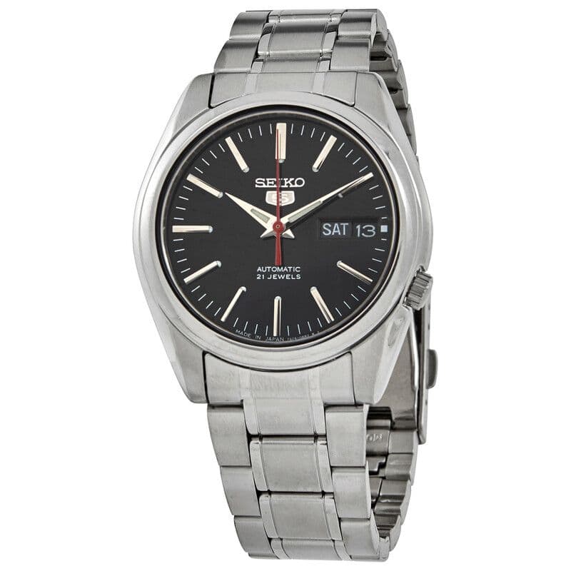 Seiko 5 Automatic Black Dial Stainless Steel